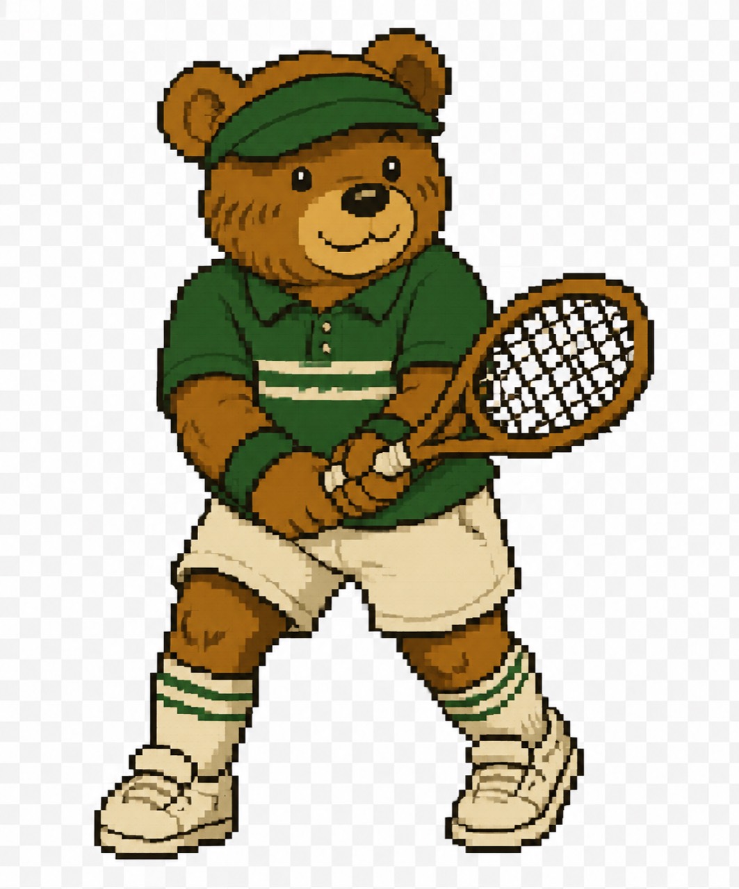 Bear tennis player